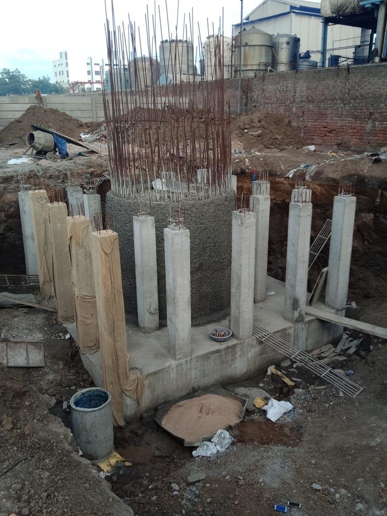 Chimney foundation work